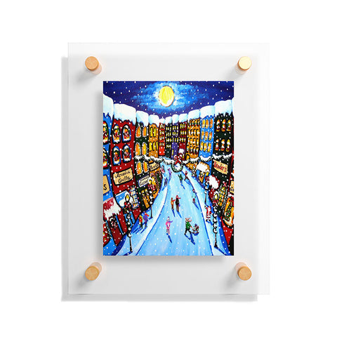 Renie Britenbucher Christmas Shoppers Floating Acrylic Print