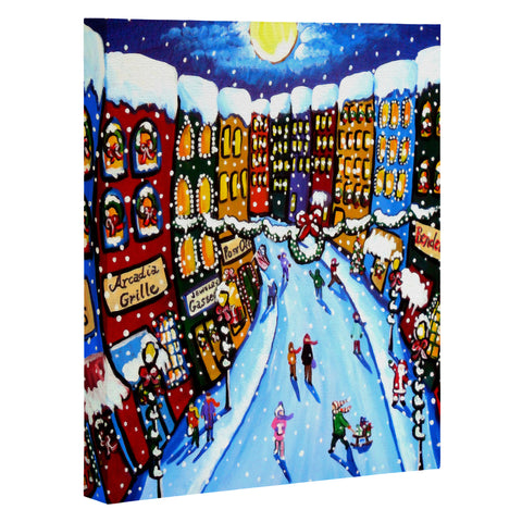 Renie Britenbucher Christmas Shoppers Art Canvas