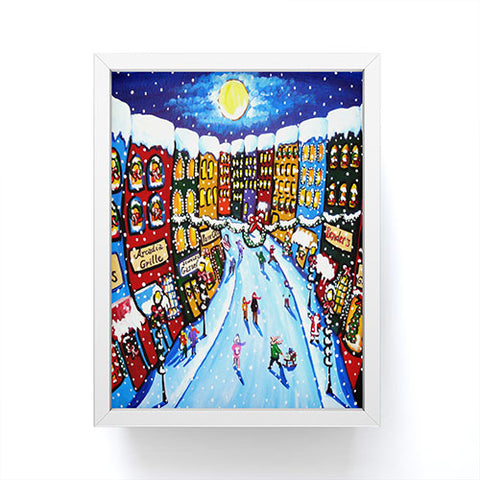 Renie Britenbucher Christmas Shoppers Framed Mini Art Print