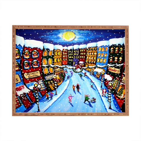 Renie Britenbucher Christmas Shoppers Rectangular Tray