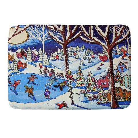 Renie Britenbucher Christmas Time Is Here Memory Foam Bath Mat