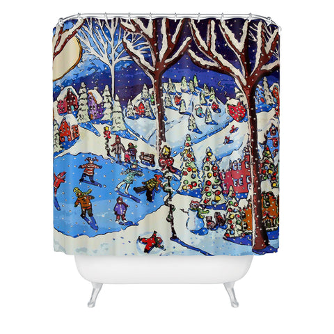Renie Britenbucher Christmas Time Is Here Shower Curtain