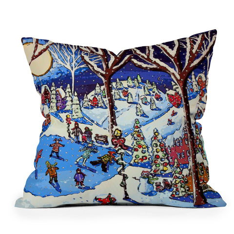 Renie Britenbucher Christmas Time Is Here Throw Pillow