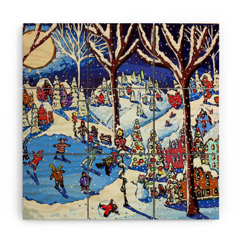 Renie Britenbucher Christmas Time Is Here Wood Wall Mural