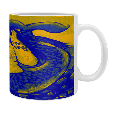 Renie Britenbucher Chubby Mermaid Navy Coffee Mug