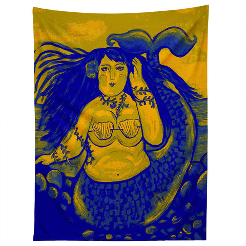 Renie Britenbucher Chubby Mermaid Navy Tapestry