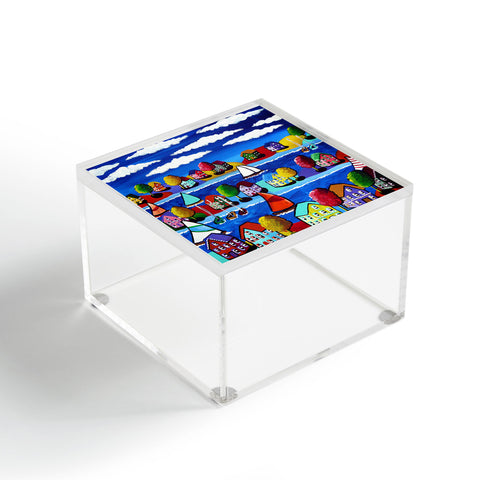 Renie Britenbucher Colorful Day Sailing Acrylic Box