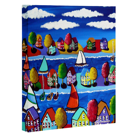Renie Britenbucher Colorful Day Sailing Art Canvas