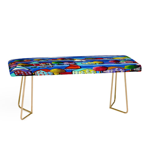 Renie Britenbucher Colorful Day Sailing Bench