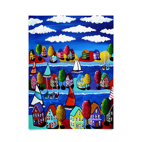 Renie Britenbucher Colorful Day Sailing Poster
