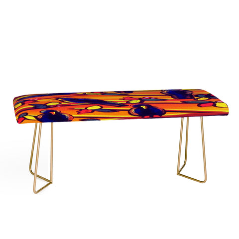 Renie Britenbucher Crows in Sunset Bench