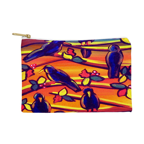 Renie Britenbucher Crows in Sunset Pouch