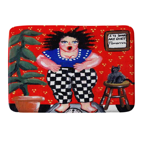 Renie Britenbucher Diet Diva Memory Foam Bath Mat