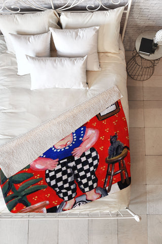 Renie Britenbucher Diet Diva Fleece Throw Blanket