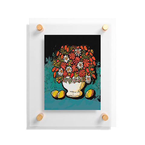 Renie Britenbucher Fall Bouquet With Lemons Floating Acrylic Print