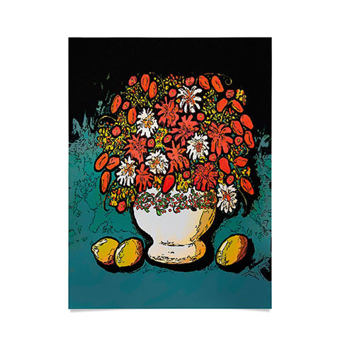 Renie Britenbucher Fall Bouquet With Lemons Poster
