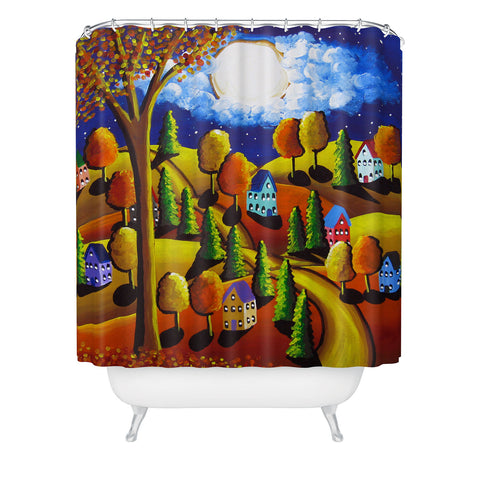 Renie Britenbucher Fall Night 1 Shower Curtain