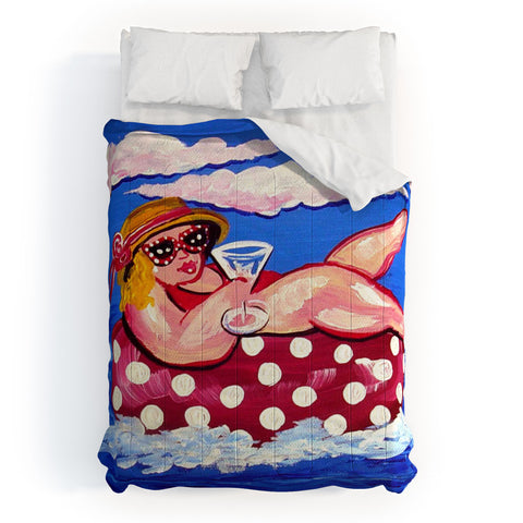 Renie Britenbucher Floating Martini Diva Comforter