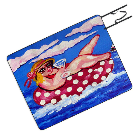Renie Britenbucher Floating Martini Diva Picnic Blanket