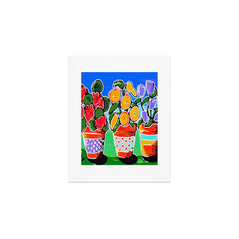 Renie Britenbucher Flower Pot Trio Art Print