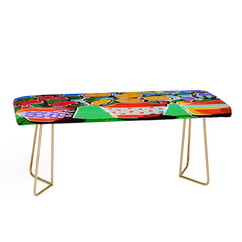 Renie Britenbucher Flower Pot Trio Bench