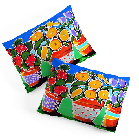 Renie Britenbucher Flower Pot Trio Pillow Shams
