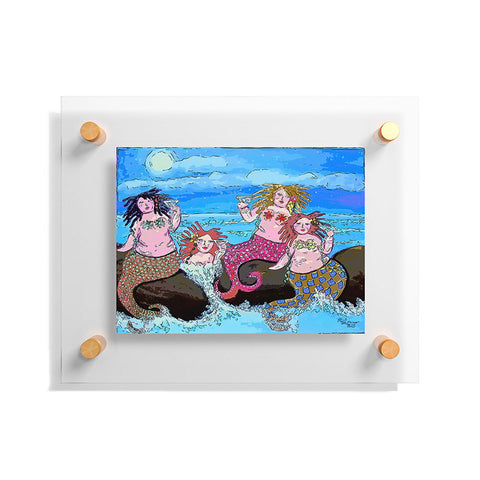Renie Britenbucher Four Martini Mermaids Floating Acrylic Print