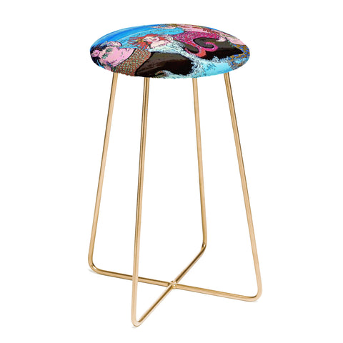 Renie Britenbucher Four Martini Mermaids Counter Stool