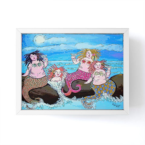 Renie Britenbucher Four Martini Mermaids Framed Mini Art Print