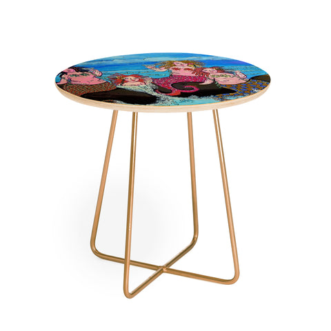 Renie Britenbucher Four Martini Mermaids Round Side Table