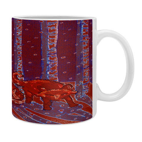Renie Britenbucher Fox In Birch Batik Coffee Mug