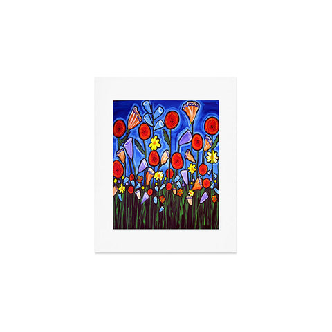 Renie Britenbucher Fun Funky Flowers Art Print