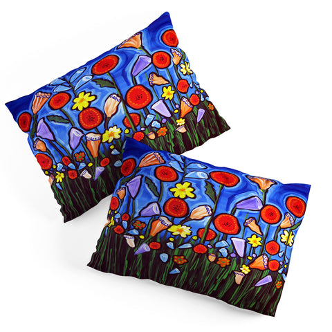 Renie Britenbucher Fun Funky Flowers Pillow Shams