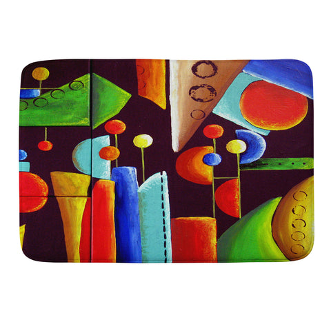 Renie Britenbucher Funky Abstract Memory Foam Bath Mat