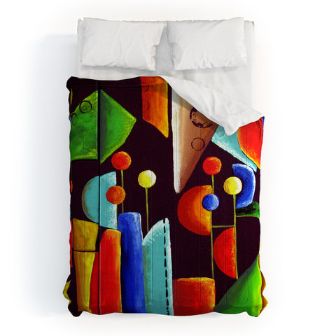 Renie Britenbucher Funky Abstract Comforter
