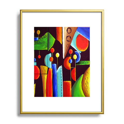 Renie Britenbucher Funky Abstract Metal Framed Art Print