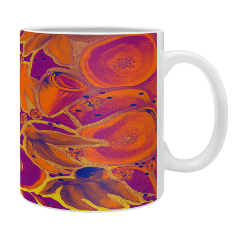 Renie Britenbucher Funky Floral In Orange Coffee Mug