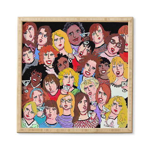 Renie Britenbucher Girls Night Out Happy Hour Framed Wall Art
