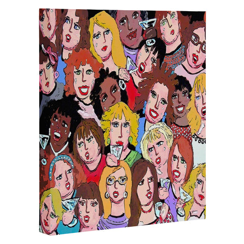 Renie Britenbucher Girls Night Out Happy Hour Art Canvas