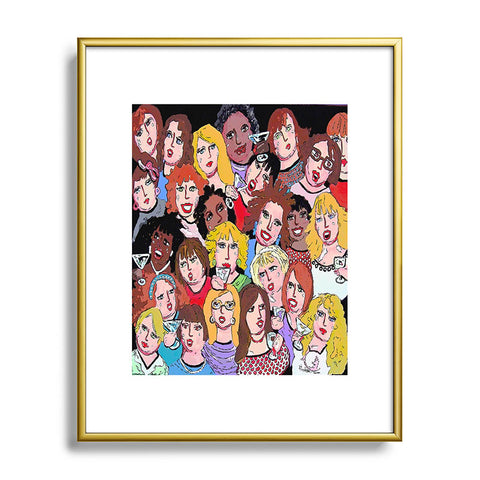 Renie Britenbucher Girls Night Out Happy Hour Metal Framed Art Print