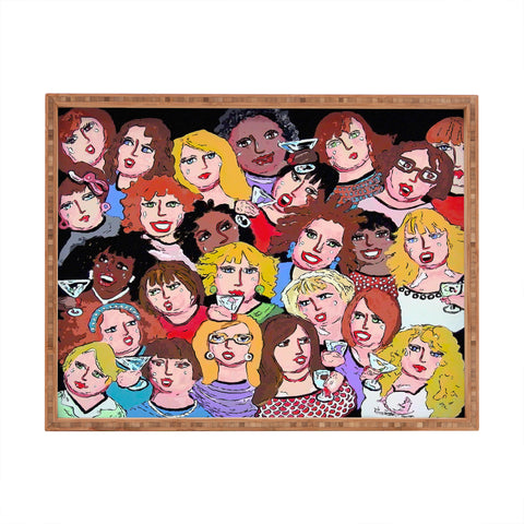 Renie Britenbucher Girls Night Out Happy Hour Rectangular Tray