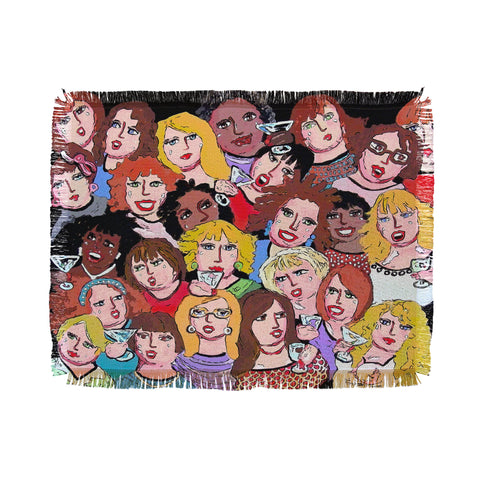 Renie Britenbucher Girls Night Out Happy Hour Throw Blanket
