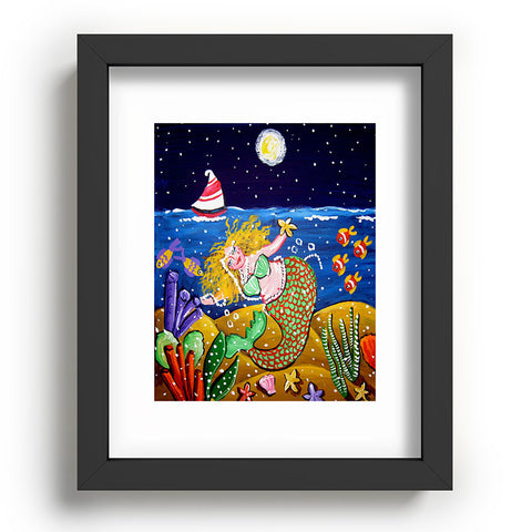 Renie Britenbucher Green Mermaid Recessed Framing Rectangle