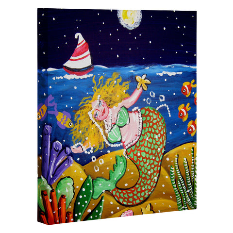 Renie Britenbucher Green Mermaid Art Canvas