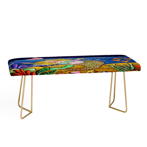 Renie Britenbucher Green Mermaid Bench