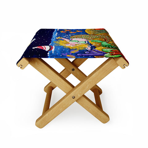 Renie Britenbucher Green Mermaid Folding Stool