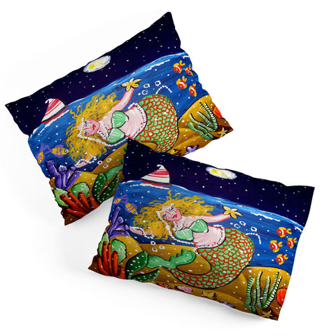 Renie Britenbucher Green Mermaid Pillow Shams