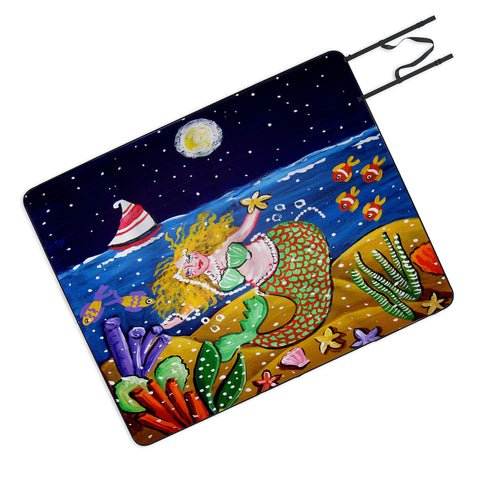 Renie Britenbucher Green Mermaid Picnic Blanket