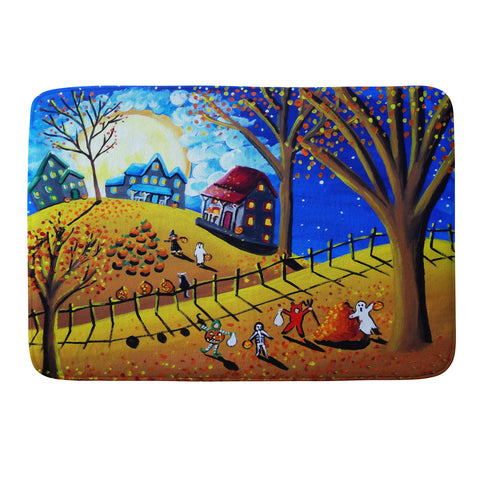 Renie Britenbucher Halloween Memory Foam Bath Mat