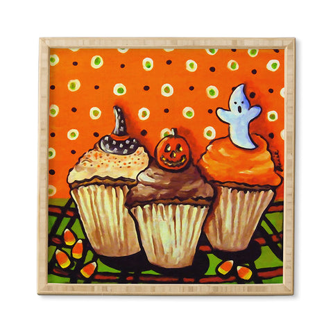 Renie Britenbucher Halloween Cupcakes Framed Wall Art